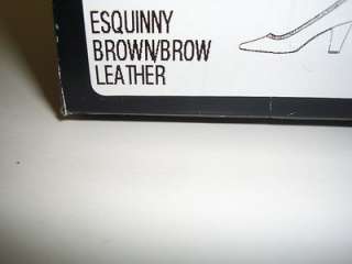 EASY SPIRIT Womens Shoes Leather Brown Pumps Size 9W  
