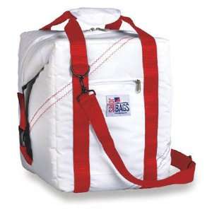   24 pack Insulated Sailcloth Soft Cooler Bag, Red