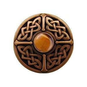  Celtic Jewel / Tiger Eye, Antique Copper Beauty
