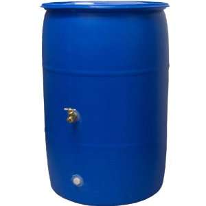  55 Gallon Rainwater Poly Barrels Patio, Lawn & Garden