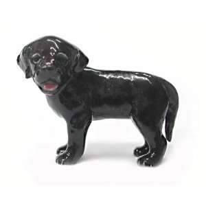    Northern Rose Black Labrador Puppy Figurine