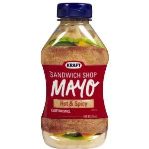 Kraft Sandwich Shop Hot n Spicy Mayo, 12 Grocery & Gourmet Food