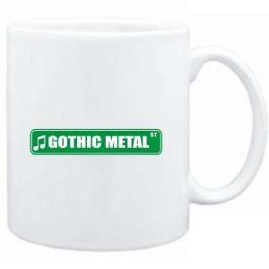 Mug White  Gothic Metal STREET SIGN  Music  Sports 