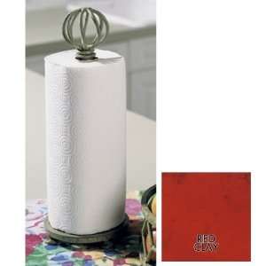 Iron Bird Cage Finial Paper Towel Holder (Outdoor Red Clay 