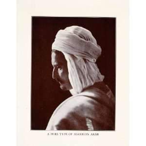 com 1927 Halftone Print Algerian Arab Africa Costume Man Turban Race 
