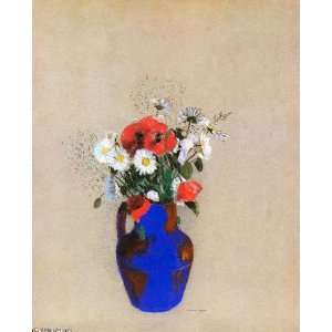 Hand Made Oil Reproduction   Odilon Redon   24 x 30 inches   Poppies 
