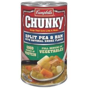  Campbells Chunky Split Pea w/ Ham Easy Open, 19 oz Cans 