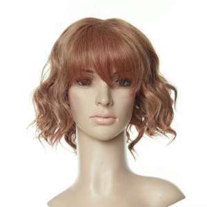  Brown Short Length Curly Anime Costume Cosplay Wig Toys 