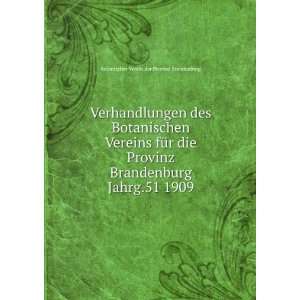   51 1909 Botanischer Verein der Provinz Brandenburg  Books
