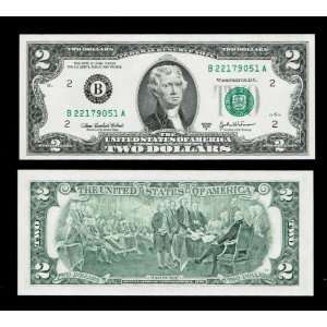  Series 2003A ($2) Two Dollar Bill Federal Reserve Note 