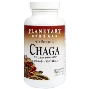  Planetary Herbals Chaga Full Spectrum 1,000 mg Tabs, 120 