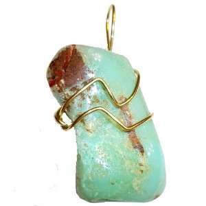   Chrysoprase Pendant   Heart Chakra Crystal Healing Gem Stone Jewelry