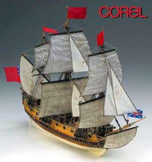 COREL HMS Peregrine wood ship model kit NEW  
