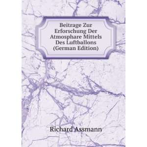   Mittels Des Luftballons (German Edition) Richard Assmann Books