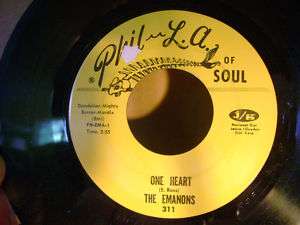   ORIG NORTHERN SOUL 45~EMANONS~ONE HEART/REAP WHAT YOU SOW~~HEAR  