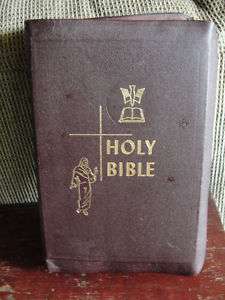 OLD,NICE,1950 HOLY BIBLE,EDITION TO THE CATHOLIC BIBLE,  