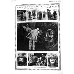  1916 Woman War Workers Fire Stoker London Factory France 