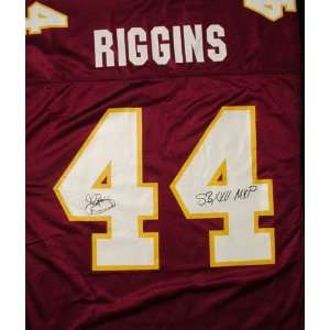  John Riggins Autographed Custom Jersey with Super Bowl MVP 