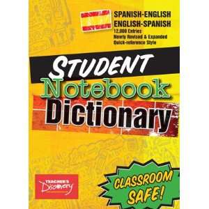 Student Spanish Notebook Dictionary