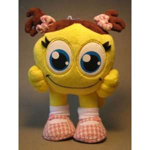    Cute SmileyCentral 7 inch plush Smiley   pigtails Toys & Games