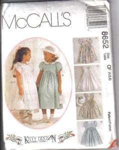 McCalls Sewing Pattern Little Girls Dress Spring Special Occasion 