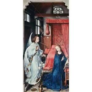  Annunciation 1 by Rogier van der Weyden 8.00X16.00. Art 