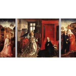  FRAMED oil paintings   Rogier van der Weyden   24 x 12 