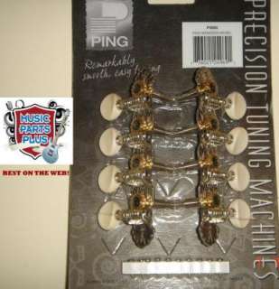 Ping Mandolin Tuning Machines Nickel 4 inline P2695  