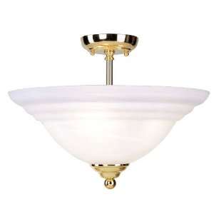   Brass Southfield Semi Flush Ceiling Fixture from the Southfield