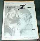 ZENITH TV OWNERS USERS MANUAL B25A02Z