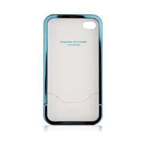  iKit Chrome Flip Case for iPhone 4 (Blue) Cell Phones 