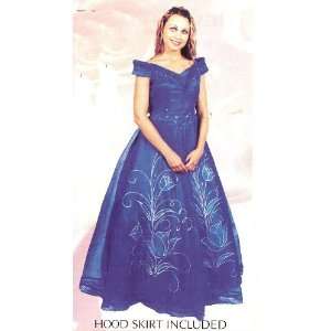 Southern Belle V Neck Royal Blue Premium Womans Halloween Costum