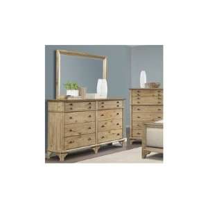  South Bay Dresser and Mirror Set in Distressed Natural 
