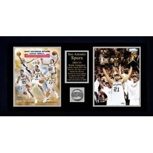  San Antonio Spurs and Tim Duncan 2005 NBA Champions Framed 