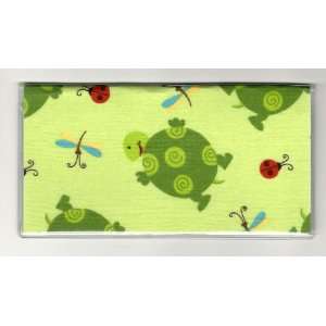  Checkbook Cover Turtle Green 