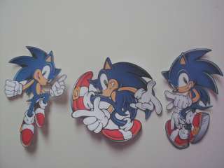 10 SONIC THE HEDGEHOG WALL SCENE CHARACTER BORDER CUT OUTS  