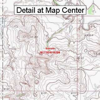  USGS Topographic Quadrangle Map   Sorum, South Dakota 