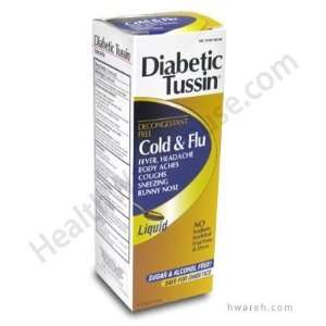  Diabetic Tussin Cold and Flu Relief   6 fl. oz. Health 