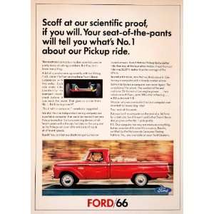  1966 Ad Ford Pickup Truck Poultry Chicken Farming 