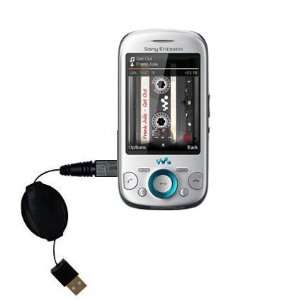 Retractable USB Cable for the Sony Ericsson Zylo with Power Hot Sync 