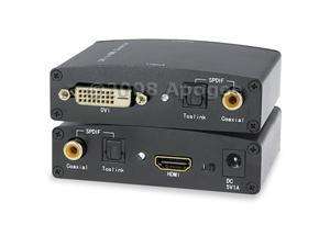 Integrate your DVI and audio equipment into one single HDMI signal 
