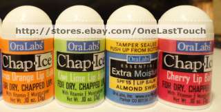 Oralabs CHAP ICE Flavored Mini Lip Balm/Gloss~4 Great Flavors~YOU 