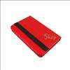 360° Rotary RED Leather Case Cover+Anti G Protector+Car Charger for 