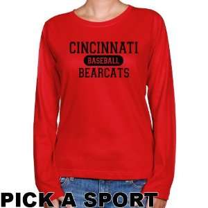 Cincinnati Bearcats Ladies Custom Sport Long Sleeve Classic Fit T 