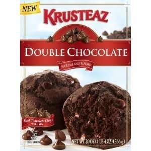 Krusteaz Double Chocolate Muffin Mix, 20 Ounce Boxes (Pack of 2 