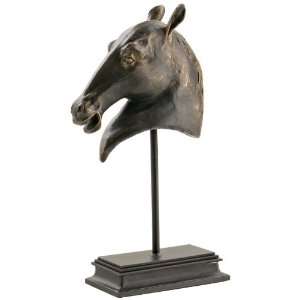 Horse Head Iron Sculpture