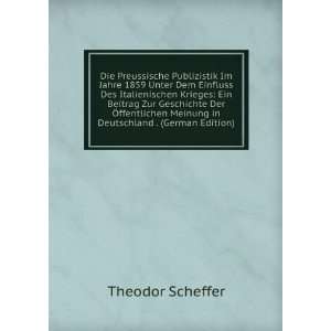   . (German Edition) (9785879252910) Theodor Scheffer Books