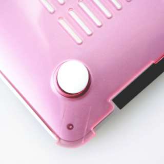 Pink Crstal Hard Macbook Air See through Case Cover 13 with keyboard 