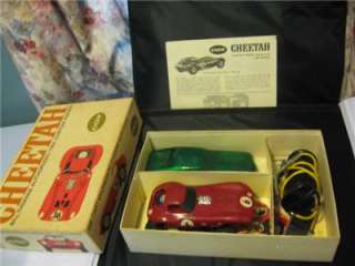 Vintage Cox Bill Thomas Cheetah Slot Car w/box 1/24 cox controller 