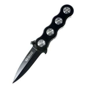  HR Stainless Steel Manual Release Foldable Pocket Knife 
